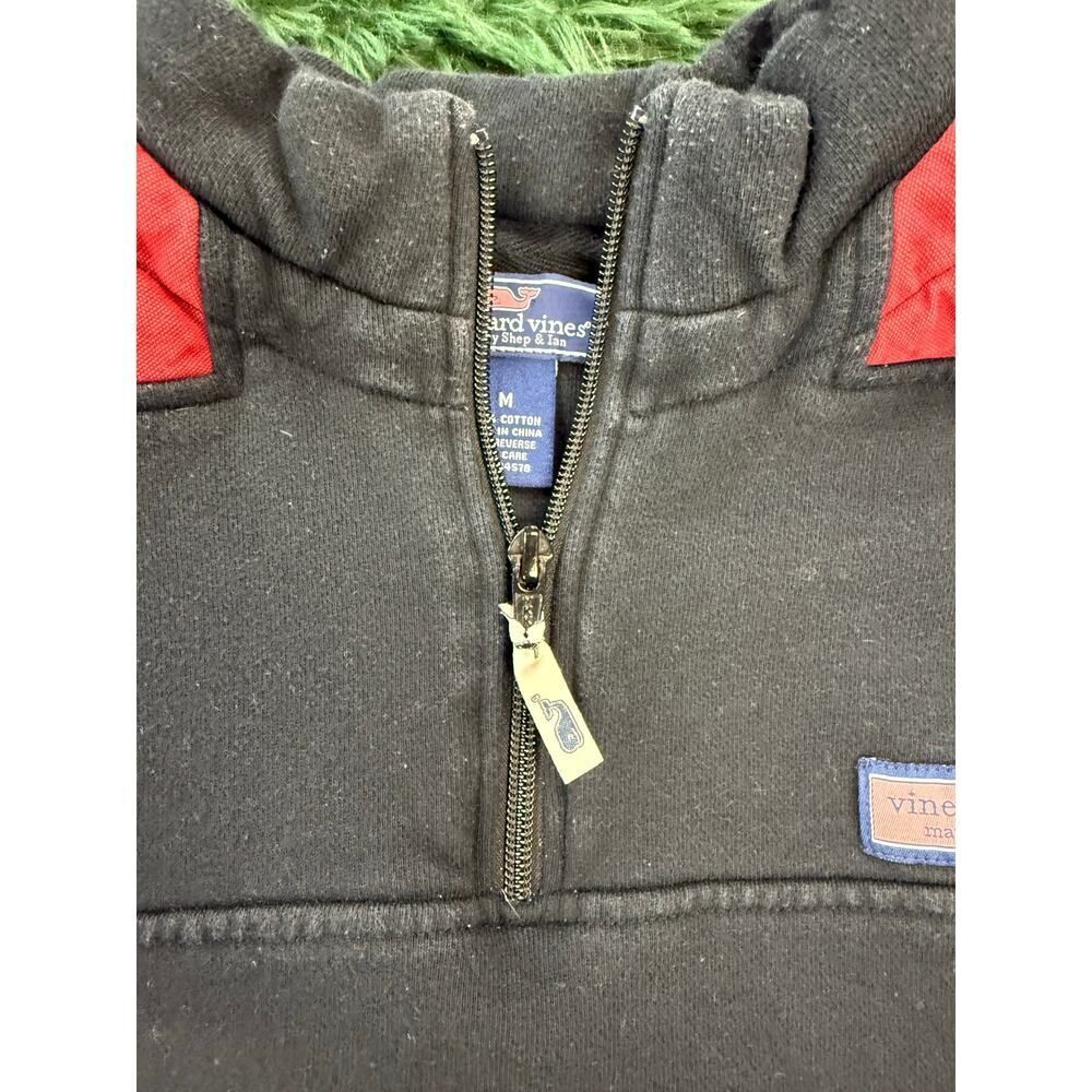 Vineyard Vines Red | Black Men's Heavy Duty Sweater Sz Medium - Picture 5 of 6